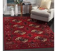 Safavieh Alfombra Tradicional para salón, Comedor, Dormitorio, colección Persa, de Pelo Corto, Color Rojo y Multicolor, 122 x 183 cm