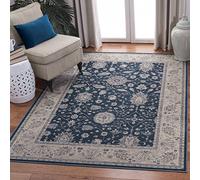 SAFAVIEH Alfombra Tradicional para salón, Comedor, Dormitorio, colección Vintage, Pelo Corto, en Gris y Neutro, 122 x 183 cm