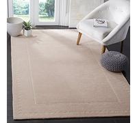 Safavieh Alfombra Tradicionales Sala de Estar, Comedor, Dormitorio - Bella Collection, Pelo Corto, Rosa Claro y Marfil, 152 X 152 cm