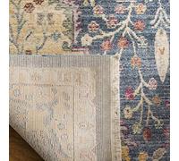 Safavieh Alfombra Tradicionales Sala de Estar, Comedor, Dormitorio - Illusion Collection, Pelo Corto, Azul y Morado, 91 X 152 cm