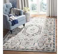 Safavieh Alfombra Moderna y Chic para salón, Comedor, Dormitorio, colección Madison, Pelo Corto, Gris y Gris Oscuro, 122 x 183 cm