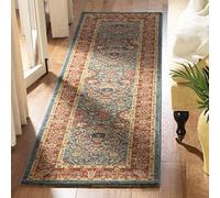 Safavieh Alfombra Tradicionales Sala de Estar, Comedor, Dormitorio - Mahal Collection, Pelo Corto, Azul Marino y Rojo, 62 x 640 cm