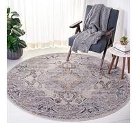 Safavieh Alfombra Tradicionales Sala de Estar, Comedor, Dormitorio - Oregon Collection, Pelo Corto, Beige y Gris, 160 X 160 cm