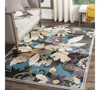 Safavieh Alfombra Tradicionales Sala de Estar, Comedor, Dormitorio - Paradise Collection, Pelo Corto, Gris y Multi, 122 X 170 cm