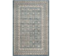 Safavieh Alfombra Tradicionales Sala de Estar, Comedor, Dormitorio - Sofia Collection, Pelo Corto, Azul y Beige, 201 X 279 cm