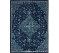 Safavieh Alfombra Viscosa Blu Scuro/Blu 99 X 140 cm
