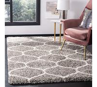 SAFAVIEH Alfombra Zoey Shag Rug, 91 X 152 Cm Gris size is not in selection ES