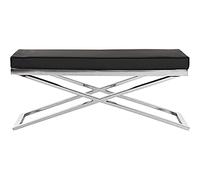 Safavieh Banco Acra, Metal, Negro/Plata