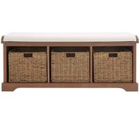 Safavieh Banco de madera de pino marron