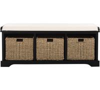 Safavieh Banco madera de pino de negro