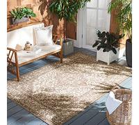 Safavieh BHS137C-5 Beach House Collection BHS137C Alfombra Color Crema y Beige (5'3" x 7'6")