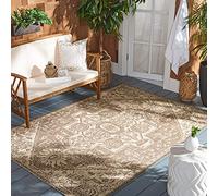 Safavieh BHS137K-5 Beach House Collection BHS137K Alfombra Aqua y Crema (5'3" x 7'6")