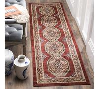 Safavieh bij647r Adalyn Tejido Alfombra, sintético, Rojo/Naranja, 68 x 243 x 0.25 cm