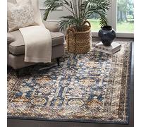 Safavieh Bijar Collection - Alfombra Tradicional para salón, Comedor, Dormitorio, Pelo Corto, Real y Marfil, 91 x 152 cm