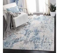 Safavieh Boho Chic TUL232 - Alfombra Rectangular para Interiores (160 x 229 cm), Color Marfil y Azul