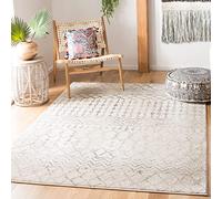 Safavieh Boho Chic TUL270 - Alfombra Rectangular para Interiores (122 x 183 cm), Color Marfil y Gris