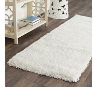 Safavieh Bolas de Golf Zoe Blanco Alfombra: 68 cm x 213 cm Camino de Mesa (60,96 cm 3 33 Color 182,88 cm 12 1212 en)