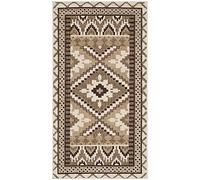 Safavieh Bold & Bright Veranda Collection VER096 - Alfombra Rectangular Tejida para Interiores, Color Crema/marrón, 79 x 152 cm, para salón, Dormitorio o Cualquier Espacio Interior