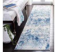 Safavieh Brentwood Collection BNT822B - Corredor, 2' x 8', Marfil/Azul Marino