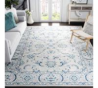 Safavieh Brentwood Collection BNT854G - Alfombra (3 pies x 5 m), Color Gris y Azul