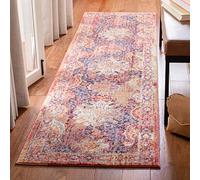 Safavieh btl340r Lesley Tejido Alfombra, poliéster, óxido/Lavanda, 68 x 243 x 0.25 cm