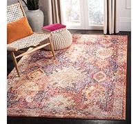 Safavieh btl340r Lesley Tejido Alfombra, poliéster, óxido/Lavanda, 91 x 152 x 0.25 cm