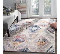Safavieh btl356p Farrah Tejido Alfombra, poliéster, Lila/Gris Claro, 154 x 228 x 0.25 cm