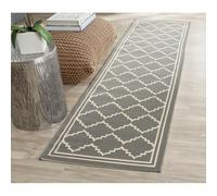 Safavieh "Chloe Indoor/Outdoor Alfombra, Gris/Beige, 68 x 243 x 0,64 cm-p, Polipropileno, Gris, Beige, 182 x 274 x 1.27 cm