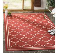 Safavieh "Chloe Indoor/Outdoor Alfombra, Rojo/Beige, 60 x 109 x 0,64 cm-p, Polipropileno, Rojo/Beige, 243 x 304 x 5.0 cm