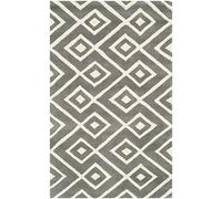 Safavieh CHT742 Alfombra, Gris Oscuro/Marfil, 60 X 91 cm