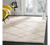 Safavieh Colección Arizona Shag ASG751G, Alfombra de área marroquí Que no desprende Pelusa, Felpa de 1.6 Pulgadas de Grosor, para Sala de Estar, Dormitorio, Comedor y Entrada, 5 pies 1 Pulgada x 7