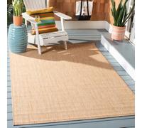 Safavieh Courtyard Collection CY8022-03012 - Alfombra para Interior y Exterior (60 x 90 cm), Color Crema y Beige