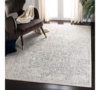 SAFAVIEH Evoke Collection EVK256F - Alfombra Oriental Envejecida, no desprende Pelusa, para Sala de Estar, Dormitorio, 5 pies 1 Pulgada x 7 pies 6 Pulgadas, Marfil/Gris