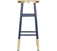 Safavieh Glam - Taburete de Bar y mostrador, en Azul Marino y Dorado