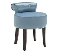 Safavieh Home Collection Georgia - Taburete pequeño de tocador, Color Verde Azulado y Espresso