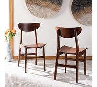 Safavieh Juego de 2 sillas de Comedor de Madera, marrón, 44 x 53 x 84