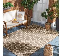 Safavieh Julyan - Alfombra Multiusos para Interiores y Exteriores, de Polipropileno, Color Beige y Crema, 160 x 230 cm
