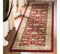 Safavieh Lyndhurst Collection Alfombra de Pasillo, 2'7.6 cm x 6', Rojo y Marfil, diseño Tradicional Oriental, no desprende Pelusa, fácil Cuidado, Ideal para Zonas de Alto tránsito en Sala de Estar,