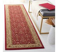 Safavieh Lyndhurst Collection Alfombra de Pasillo, 2'7.6 cm x 6', Rojo y Marfil, diseño Tradicional Oriental, no desprende Pelusa, fácil Cuidado, Ideal para Zonas de Alto tránsito en Sala de Estar,