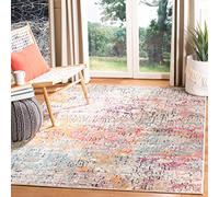Safavieh Madison Collection MAD460A - Alfombra de Area Abstracta (15,2 x 15,2 cm), Color Gris y Rosa
