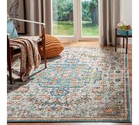 Safavieh Maia - Alfombra (Polipropileno, 120 x 180 cm), Color Gris y Azul Claro