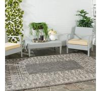 Safavieh Marea Indoor/Outdoor Alfombra, Negro/Beige, 160 x 231 cm