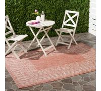 Safavieh Marea Indoor/Outdoor Alfombra, Rojo/Beige, 160 x 231 cm
