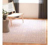 Safavieh "Marina con Textura área Alfombra, luz Azul/Marfil, 76 x 243 x 1,6 cm PPPP, Lana, Lavander/Ivory, 152 X 243 cm