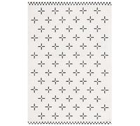 Safavieh Melody Collection - Alfombra de Pelo Corto, Color Marfil y Negro, 91 x 152 cm