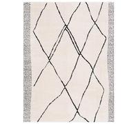 Safavieh Melody Collection - Alfombra de Pelo Corto, Color Marfil y Negro, 91 x 152 cm