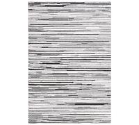 Safavieh Melody Collection - Alfombra de Pelo Corto, Color Marfil y Negro, diseño geométrico, 91 x 152 cm, para salón, Comedor, Dormitorio