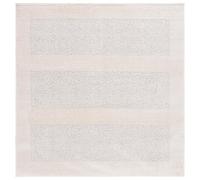 Safavieh Melody Collection - Alfombra geométrica para salón, Comedor, Dormitorio, Pelo Corto, Color Marfil y Gris, 183 x 274 cm