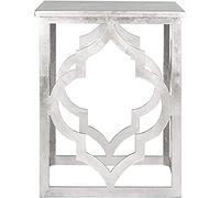 Safavieh Mesa Auxiliar Blair, EUH1508A, Madera, Hoja Plateada, 47 x 47 x 58,42 cm