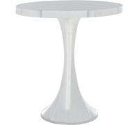 Safavieh Mesa auxiliar de aluminio plata